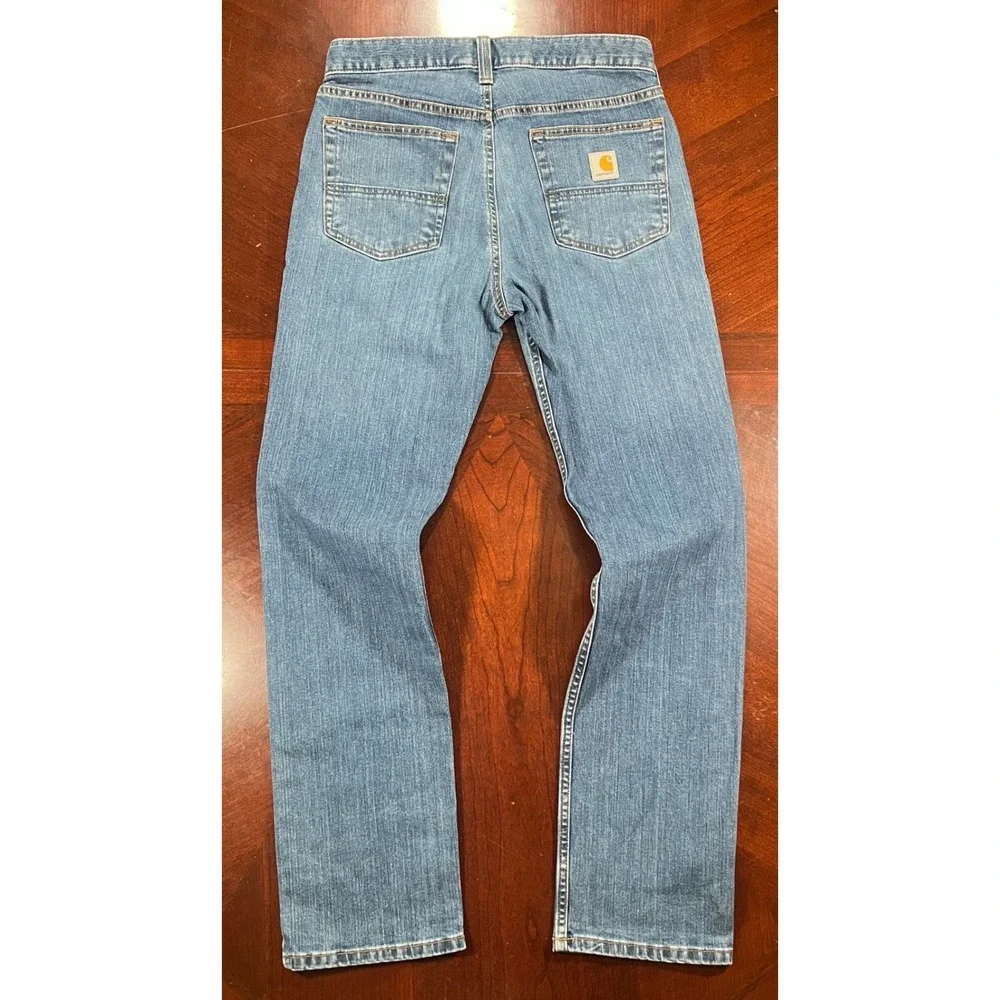 Carhartt Rugged Flex Slim Tapered Jeans Mens Tag 30x30 Measures 31x30 Denim EUC